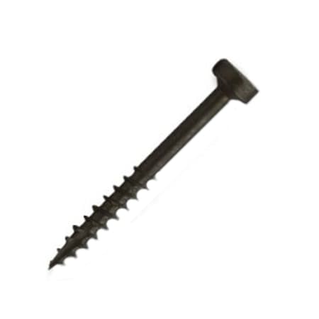 Csh Wood Screw, #7, 1-1/4 in, Plain Stainless Steel Pan Head Square Drive, 7500 PK 0.MPSC07114P17
